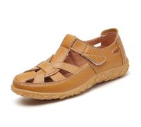 Genérico Sandalias cómodas para mujer para el ocio diario y las vacaciones al aire libre con diseño de punta cerrada, correa ajustable y estilo transpirable para el verano.