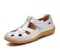 Genérico Sandalias cómodas para mujer para el ocio diario y las vacaciones al aire libre con diseño de punta cerrada, correa ajustable y estilo transpirable para el verano.