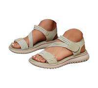 Genérico Sandalias Cómodas Para Mujer Sandalias Y Para Mujer Zapatos Cómodos Tacones De Viscoelástica Estilo Bohemio Veraniego Cómodas Antideslizantes Y Transpirables Con Punta Abierta Tacón De Cuña