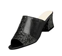 Genérico Sandalias con Cuña Tipo Mujer De Gruesa Y Punta Redonda Británica En Forma T Verano Zapatos para Pies Delicados Deportivas Cuñas Playa Zapato Verano Zapatos Plataforma Ortopédicas Negro 36