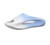 Genérico Sandalias con Plataforma Mujer Comodas de Verano Sandalias Planas Gruesas para Hombres Y Mujeres,Adecuadas para Uso Doméstico Como Al Aire,Zapatos El Cuñas Negras (Light Blue,42)