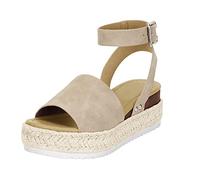 Genérico Sandalias con Plataforma Mujer Cuñas Verano Las Sandalias de Las Mujeres de La Cuñas Zapatos Plataformas Casual Dedo Del Pie Femeninas ña Mujer Talla 44 (Khaki,41)