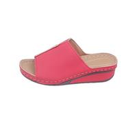 Genérico Sandalias con Plataforma Mujer Sandalias Comodas Pantuflas de Verano para Mujer,Nuevas,Cómodas,Sencillas E Informales,con Punta Abierta Y Tacón Inclinado,Gruesa de (Red,42)