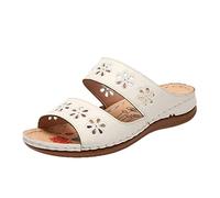 Genérico Sandalias Cuña Mujer De Verano Y Zapatillas Flores Planas Estilo A La Romanas Para Primavera Zapatos Planos Comodos Sandalia Comoda Senderismo Trekking Comodas Vestir Cuñas
