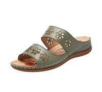 Genérico Sandalias Cuña Mujer De Verano Y Zapatillas Flores Planas Estilo A La Romanas Para Primavera Zapatos Planos Comodos Sandalia Comoda Senderismo Trekking Comodas Vestir Cuñas