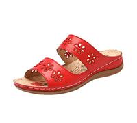 Genérico Sandalias Cuña Mujer De Verano Y Zapatillas Flores Planas Estilo A La Romanas Para Primavera Zapatos Planos Comodos Sandalia Comoda Senderismo Trekking Comodas Vestir Cuñas