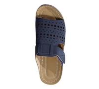 Genérico Sandalias Cuña Mujer Verano Plataforma Cómodas Sandalias de Verano de Talla Grande para Mujer,Con Gruesa Y Cabeza Redonda,Una Palabra,para Uso Exterior. Beige (Blue,36)