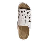 Genérico Sandalias Cuña Mujer Verano Plataforma Cómodas Sandalias de Verano de Talla Grande para Mujer,Con Gruesa Y Cabeza Redonda,Una Palabra,para Uso Exterior. Beige (White,39)