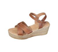 Genérico Sandalias de Cuña Mujer Ortopedicas Zapatos Verano Sandalias de Verano para Mujer con Una Hebilla,Punta Abierta,Gruesa Y Tacón Bajo Comodas Vestir Tacon (Brown,40)
