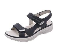Genérico Sandalias de Cuña Mujer Plataforma Zapatos Cómodas Estilo de Los Pies Zapatos Verano Cuñas Non Sport Sandalias Breathable Mujeres Sándalias Mujeres Ancho Especial (Black,39)