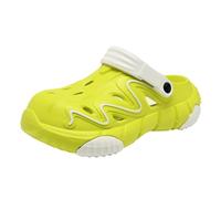 Genérico Sandalias de Hombre con Suela Gruesa de 5 cm Que Aumentan la Altura Tipo Zueco para Exterior de Uso Dual Transpirables y con Puntera Cerrada (Yellow,40)