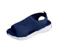 Genérico Sandalias de Moda Mujer ortopédicas, transpirables elegantes cuña zapatos ortopédicos verano Punta Descubierta Plataforma Ideales para Primavera-Verano