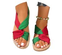 Genérico Sandalias De Mujer Elegantes,Sandalias Planas Para Verano Ligeras Para Playa Con Correa EláStica Ajustable CóModas Para Caminar Al Aire Libre E Informales