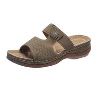 Genérico Sandalias de Senderismo Mujer Chanclas Chica Sandalias Ortopédicas de Verano para Mujer con Punta Abierta Antideslizantes Cómodas Fascitis Plantar (Brown 35)