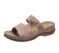 Genérico Sandalias de Senderismo Mujer Chanclas Chica Sandalias Ortopédicas de Verano para Mujer con Punta Abierta Antideslizantes Cómodas Fascitis Plantar (Red 41)