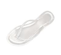 Genérico Sandalias de Verano, Chanclas Planas, separadores de Dedos para Mujer, Sandalias con Diamantes de imitación Brillantes, Zapatos de Verano para Piscina, Playa y mar al Aire Libre (Silver, 43)
