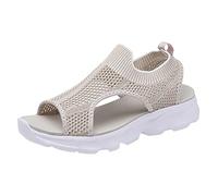 Genérico Sandalias de verano para mujer, de malla, para la playa, deportivas, informales, con punta abierta, planas, de fondo, transpirables