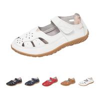 Genérico Sandalias De Verano Para Señoras - Zapatos Planos Casual Para Mujeres De Playa Mujeres Vestidas Tacones Ortopédicos Mujer Senderismo Verano Cómodo Confort Suela Antideslizante, rojo, 39 EU
