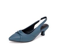 Genérico Sandalias De Vestir para Mujer con Diseño Retorcido | Tacón Kitten Medio, Punta Fina, Piel PU, Nudo Decorativo, Fiesta, Graduación, Verano, Boda, Noche
