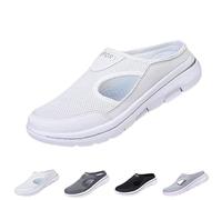 Genérico Sandalias Deportivas Cómodas Y Transpirables Para Hombre, Sandalias Ortopédicas Sin Cordones (White,36)