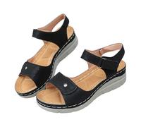 Genérico sandalias deportivas mujer,sandalias plataforma mujer verano,Contorno sobrio para atuendos de descanso vacacional y caminatas por alrededores costeros