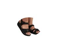Genérico Sandalias Deportivas Ortopédicas para Mujer Calzados de Cuña para Trekking Caminar Zapatos Comodas Elegantes Transpirables Piel Anchas Moda Sandalias Bobo de Playa Arco de Apoyo
