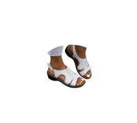 Genérico Sandalias Deportivas Ortopédicas para Mujer Calzados de Cuña para Trekking Caminar Zapatos Comodas Elegantes Transpirables Piel Anchas Moda Sandalias Bobo de Playa Arco de Apoyo