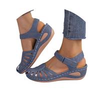 Genérico Sandalias Deportivas Ortopédicas para Mujer Plataforma Sandalia de Cuña con Puntera Cerrada Elegantes Piscina Casual Chancletas Comodas Tacon Flexibles Flip Flops Playa