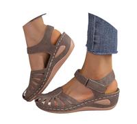 Genérico Sandalias Deportivas Ortopédicas para Mujer Plataforma Sandalia de Cuña con Puntera Cerrada Elegantes Piscina Casual Chancletas Comodas Tacon Flexibles Flip Flops Playa