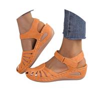 Genérico Sandalias Deportivas Ortopédicas para Mujer Plataforma Sandalia de Cuña con Puntera Cerrada Elegantes Piscina Casual Chancletas Comodas Tacon Flexibles Flip Flops Playa