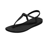 Genérico Sandalias Doradas Chanclas planas de playa para mujer con uela fina, ligeras, elásticas y de color liso, con diseño calado, ideales para actividades al ire libre. Zapatos CuñA Mujer (36)