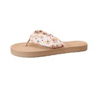Genérico Sandalias Hombre Verano Sandalias Planas con Suela Tejida y Tira, Puntera Abierta y Tira Entre los Dedos, Ideales para un Calzado Informal y Transpirable para la Playa. (Yellow, 37)