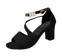 Genérico Sandalias informales con y ligera para mujer - sandalias huecas de estilo y talla para uso diario y viajes profesionales en Europa (Black, 45)