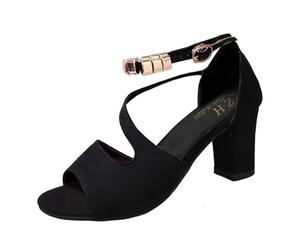 Genérico Sandalias informales con y ligera para mujer - sandalias huecas de estilo y talla para uso diario y viajes profesionales en Europa (Black, 44)