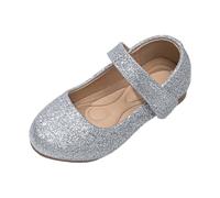 Genérico Sandalias Mary Jane para niñas de caña ligeras ideales ocasiones informales elegantes estilo clásico desde doce meses hasta doce años (Silver, 31 Little Child)
