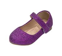 Genérico Sandalias Mary Jane para niñas de caña ligeras ideales ocasiones informales elegantes estilo clásico desde doce meses hasta doce años (Purple, 25 Toddler)