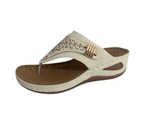 Genérico Sandalias Mujer Barefoot Sin Tiras Verano Cuña, Sandalias Plataforma Planas Ortopédicas Cómodas con sensación de ligereza, casi imperceptibles al caminar todo el día10