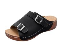 Genérico Sandalias Mujer Barefoot Sin Tiras Verano Cuña, Sandalias Plataforma Planas Ortopédicas Cómodas con sensación de ligereza, casi imperceptibles al caminar todo el día08