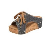 Genérico Sandalias Mujer Barefoot Sin Tiras Verano Cuña, Sandalias Plataforma Planas Ortopédicas Cómodas con sensación de ligereza, casi imperceptibles al caminar todo el día05