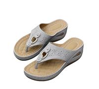 Genérico sandalias mujer comodas,sandalias cuñas,Corte discreto para looks sencillos en encuentros informales de vecinos en el barrio