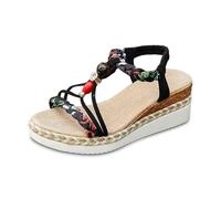 Genérico Sandalias Mujer Comodas, Zapatos Verano Mujer, Freizeit Slipper- Atmungsaktiv Offene Zehe Absatz Für Alltag Strand Spaziergänge Sommer Frühling Herbst Bequem