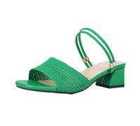 Genérico Sandalias Mujer con Cómodo De Verano para Mujer Nuevas Punto Tacón Medio Una Palabra Informales Cómodas Punta Abierta Y Pez Zapatos Comodos Vestir Sandalia Cuña Comoda Verde 35