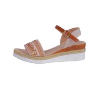 Genérico Sandalias Mujer Cuña Ortopedicas Zapato Cómodas Sandalias de Verano para Mujer con Borde de Cuerda,Gruesa,Hebilla,Correa,Punta Abierta,Pez Sandalia Ortopedica (Red,39)
