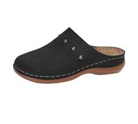 Genérico Sandalias Mujer Cuña Pies Anchos Zapato Cómodas Zapatillas Baotou de Verano para Mujer,con Gruesa,de Tamaño,con Cabeza Redonda Y Parte Trasera Vacía Sandalias Cuña (Black,38)