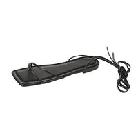 Genérico Sandalias Mujer Planas Comodas Sandalias Confort Damas Fashion Solid Color Abre La Correa de Anillo Flat Beach Sandals de Verano Planas Mujer (Black,37)