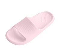 Genérico Sandalias Mujer Planas Comodas Sandalias de Verano Four Seasons Mujer Zapatillas Fondo Ligero Baño Antideslizante Punta Abierta Cómodo Color Sólido Estilo Zapatos Comodos (Pink,38)