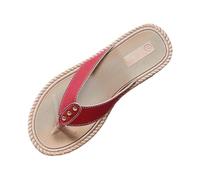 Genérico Sandalias Mujer Planas de gamuza con detalle en punta, zapatos primavera verano cómodos para uso diario en cualquier lugar011