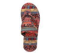 Genérico Sandalias Mujer Planas Pies Anchos Comodas Verano Chanclas de Verano para Mujer,Ligeras Y Cómodas,Con Punta,Plana,Con Diseño de Espiga Y Pez para Sandalias Montaña (Red,40)