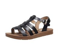 Genérico Sandalias Mujer Planas Zapato Verano Mujer Women'S Sandals Summer Europe And The States And Southeast Flat Bottom Large Size Women'S Thick Bottom Sandals Sandalias Beige (Black,37)