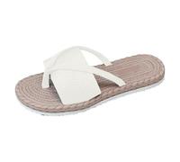 Genérico Sandalias Mujer Planas, Zapatos Mujer Verano, Bequeme Atmungsaktive Zehentrenner Für Freizeit Strand Spaziergänge Sommer Frühling Herbst Leicht Flach